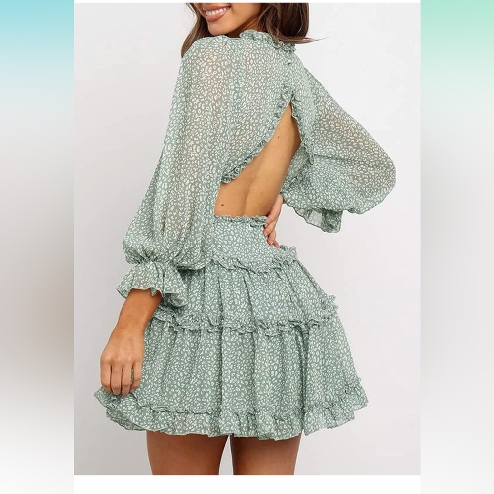 Open back dress